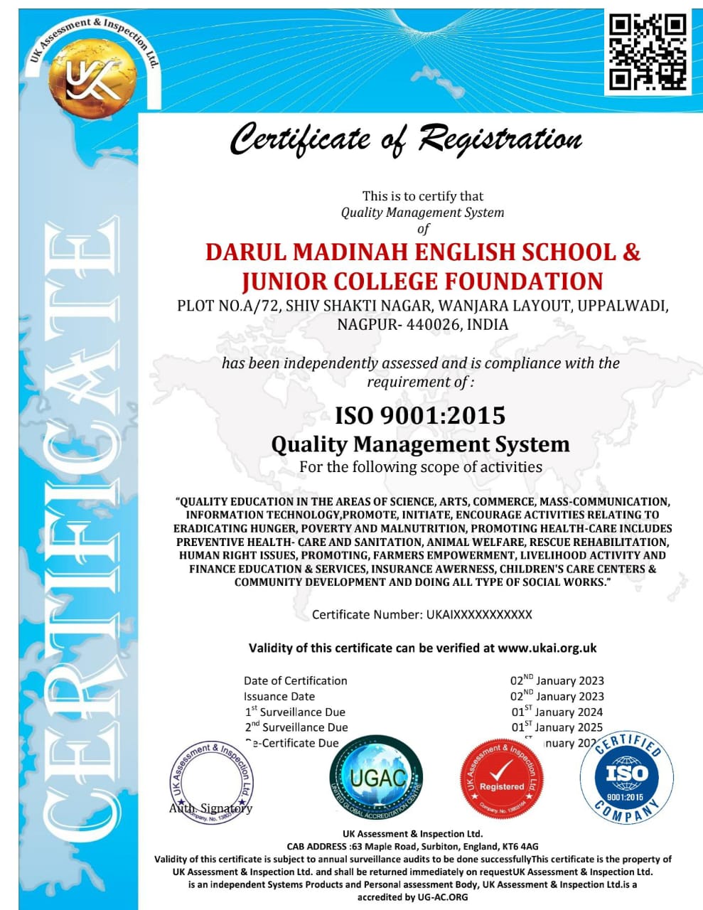 ISO CERTIFICATE